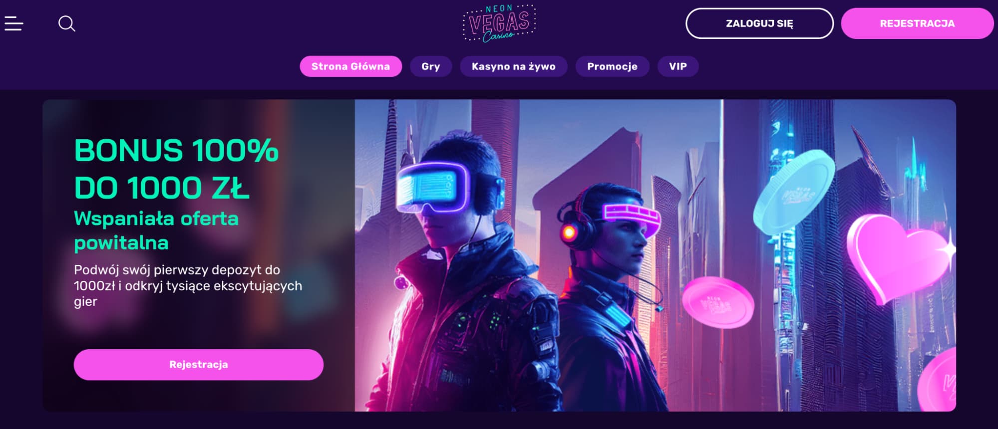 neon vegas casino welcome bonus