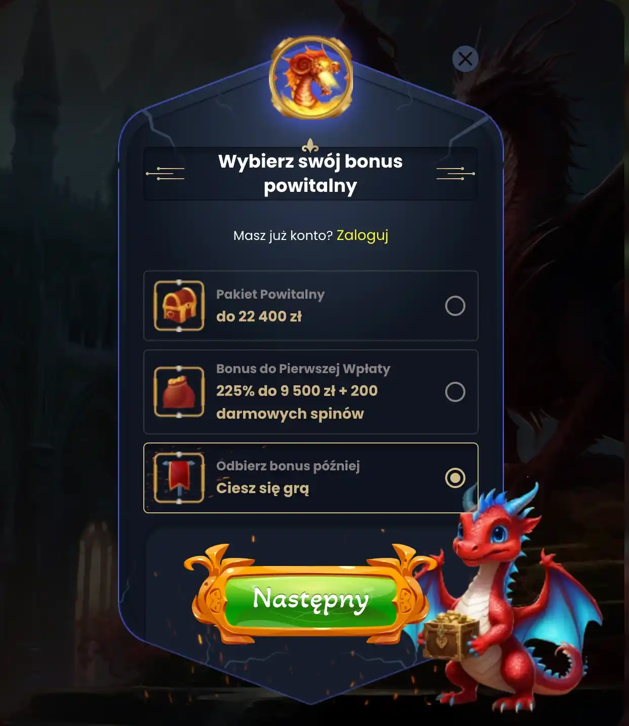 dragonslots rejestracja