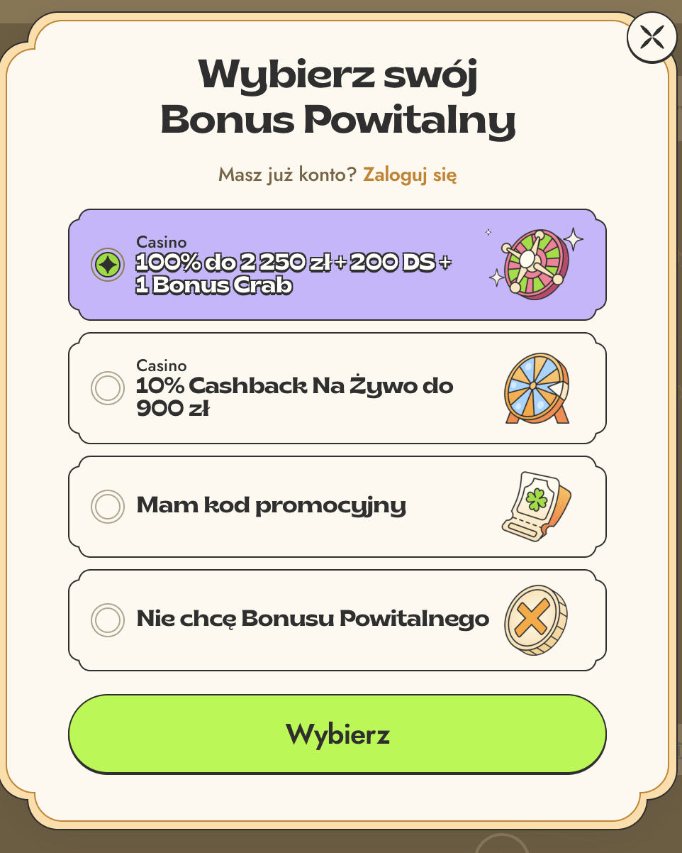 vinyl casino rejestracja