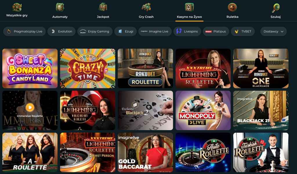 rokubet casino na zywo