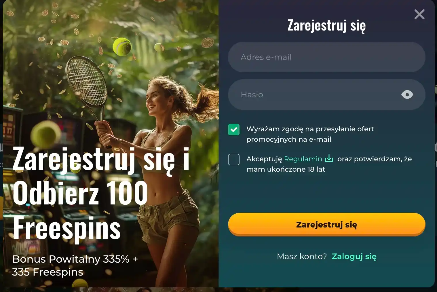 rokubet casino rejestracja